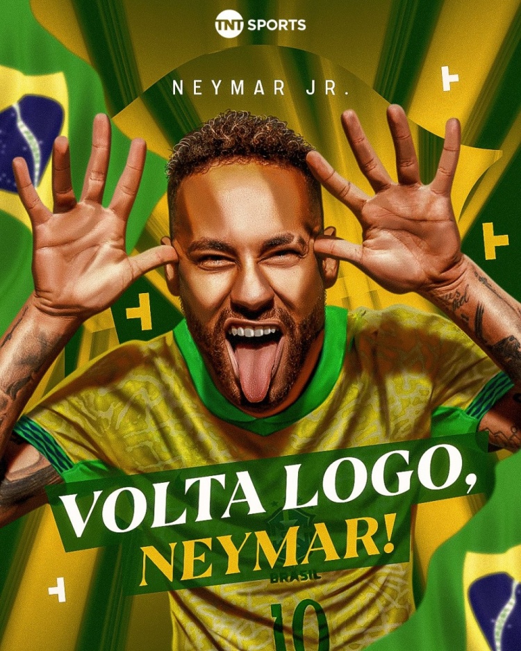 有他會不一樣嗎？TNT社媒曬內馬爾海報：我們太想你了！