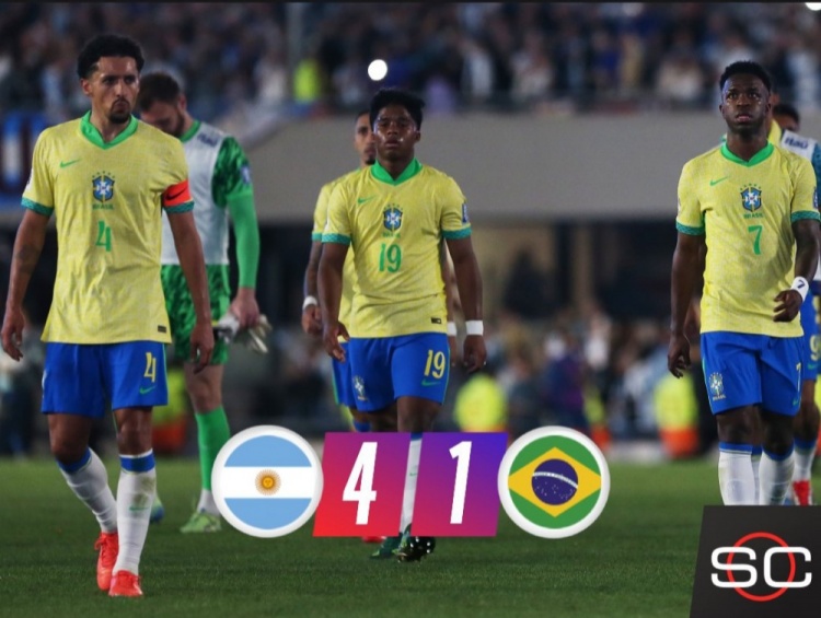 慘敗！巴媒痛批巴西1-4阿根廷：重演1-7的恥辱！