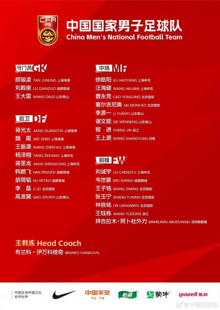 今晚國腳出場綜述：顏駿凌、程進全場 王鈺棟傷退&拜合拉木染紅