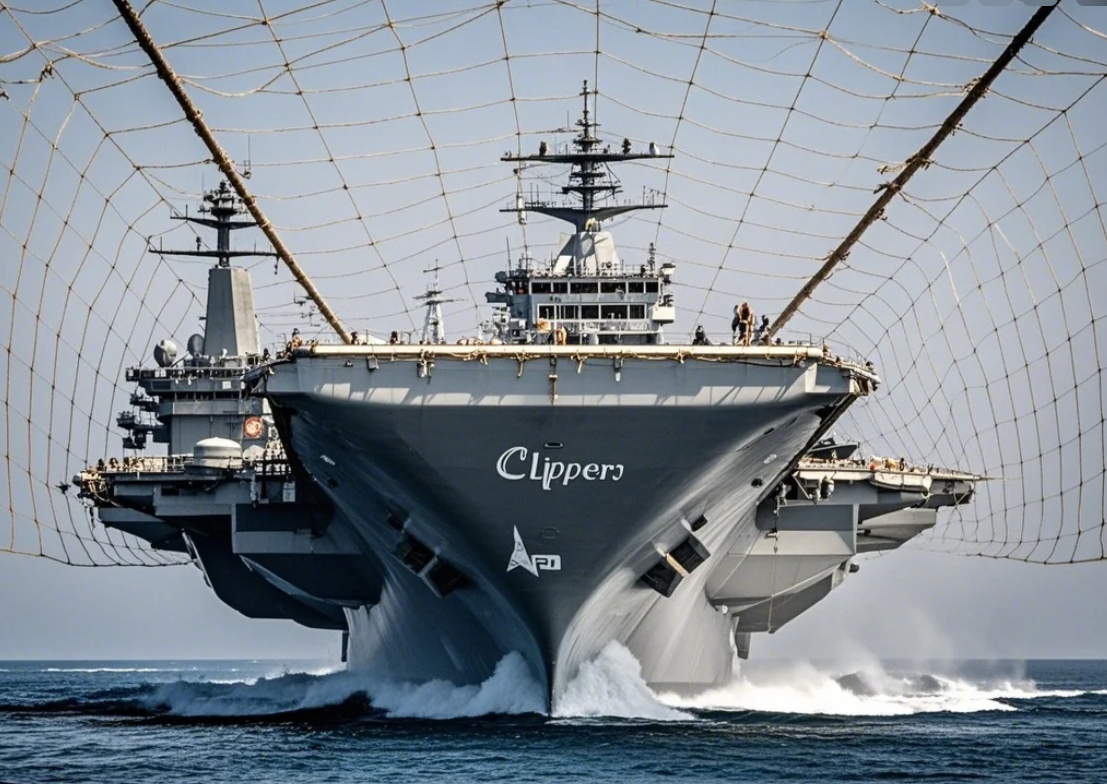 【AI繪圖】航母沖破籃網的束縛 一路前行~