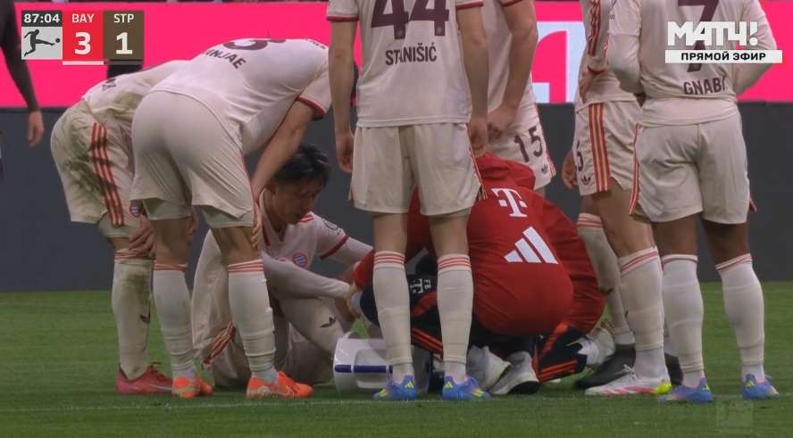 不妙??！替補登場的伊藤洋輝直接傷退，拜仁用完換人名額十人應戰(zhàn)