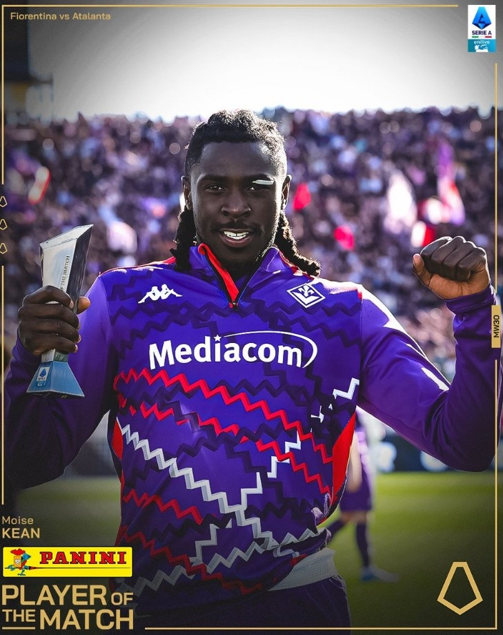 長途奔襲破門，官方：小基恩當選佛羅倫薩1-0亞特蘭大最佳球員