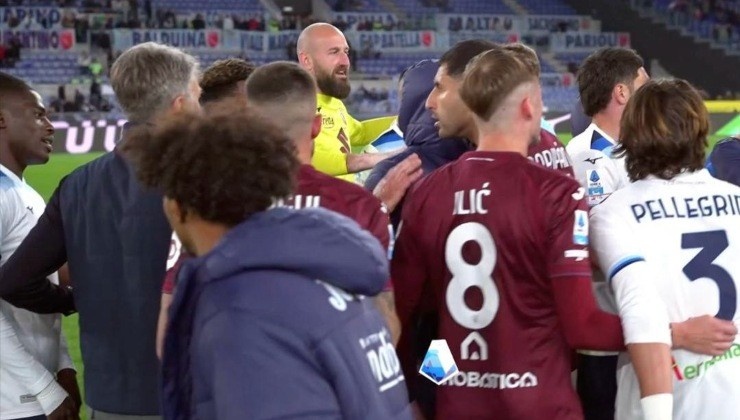拉齊奧主場1-1平都靈&跌至意甲積分榜第七，賽后雙方球員發生沖突